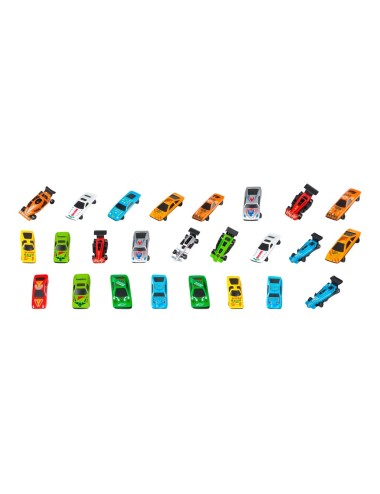 Carro Deportivo Carrera Coleccionable Metalico X 24 Unidades