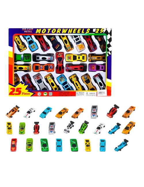 Carro Deportivo Carrera Coleccionable Metalico X 24 Unidades
