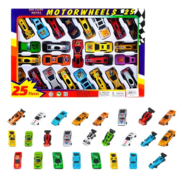 Carro Deportivo Carrera Coleccionable Metalico X 24 Unidades