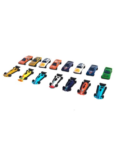 Carro Deportivo Carrera Coleccionable Metalico X 15 Unidades