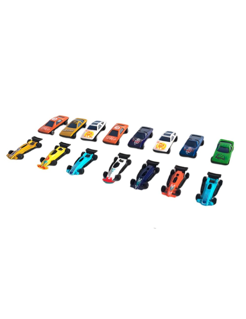 Carro Deportivo Carrera Coleccionable Metalico X 15 Unidades