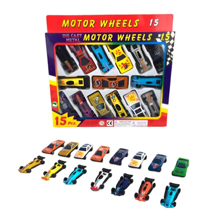 Carro Deportivo Carrera Coleccionable Metalico X 15 Unidades