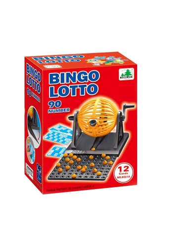 Bingo Lotto Juego De Mesa Interactivo + Balotera+ 90 Balotas