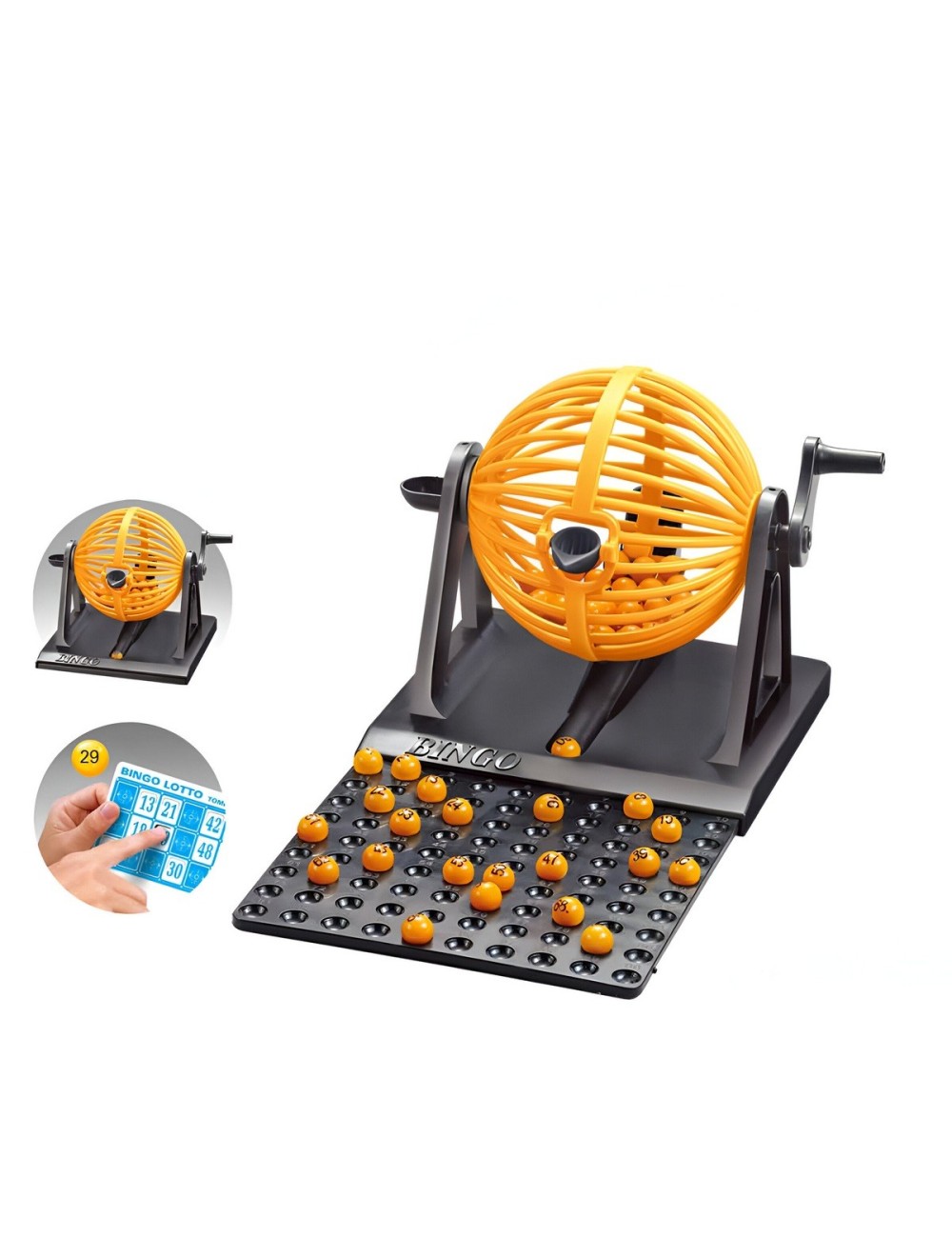 Bingo Lotto Juego De Mesa Interactivo + Balotera+ 90 Balotas