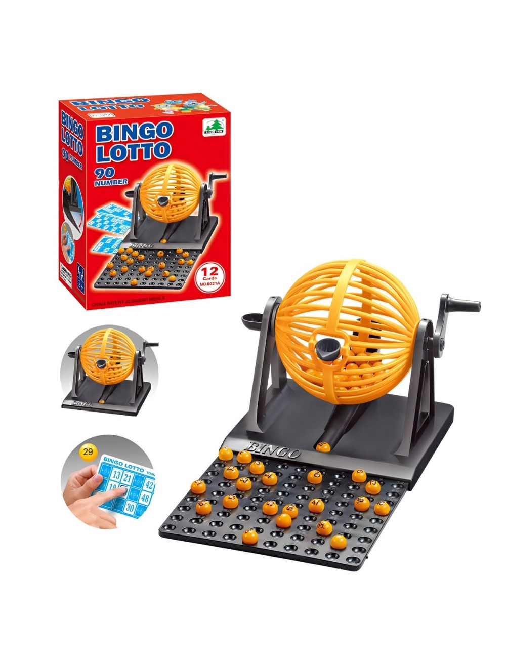 Bingo Lotto Juego De Mesa Interactivo + Balotera+ 90 Balotas