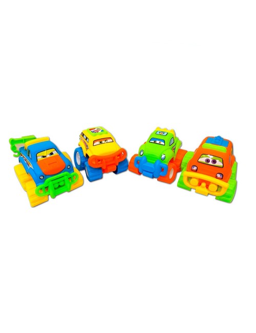 Camion Carros De Construccion Multicolor Juguete Niño X 4 Un