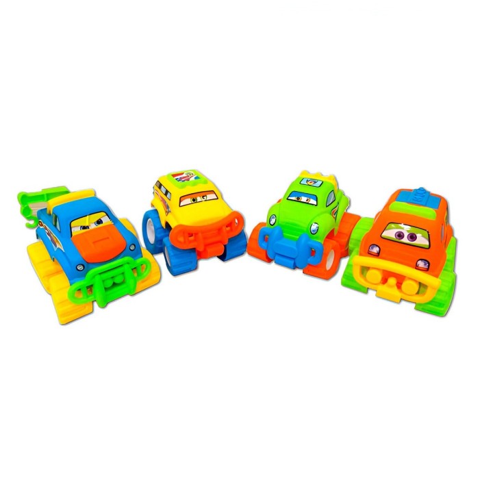 Camion Carros De Construccion Multicolor Juguete Niño X 4 Un