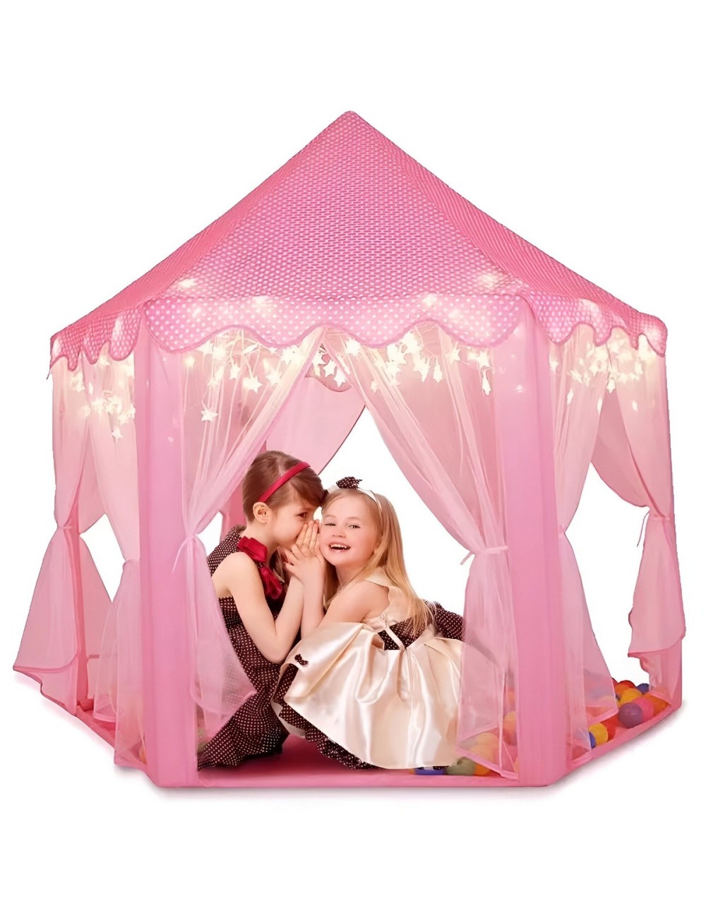 Carpa Camping Set Campamento Niña Diversion Con 6 Entradas