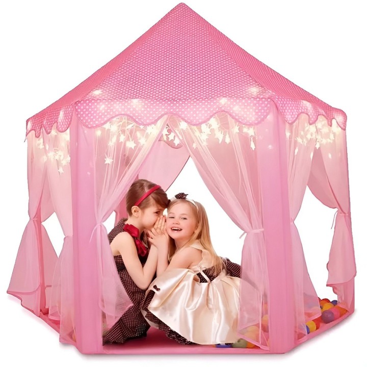 Carpa Camping Set Campamento Niña Diversion Con 6 Entradas