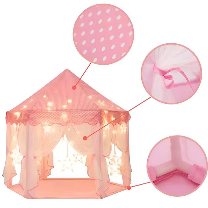 Carpa Camping Set Campamento Niña Diversion Con 6 Entradas