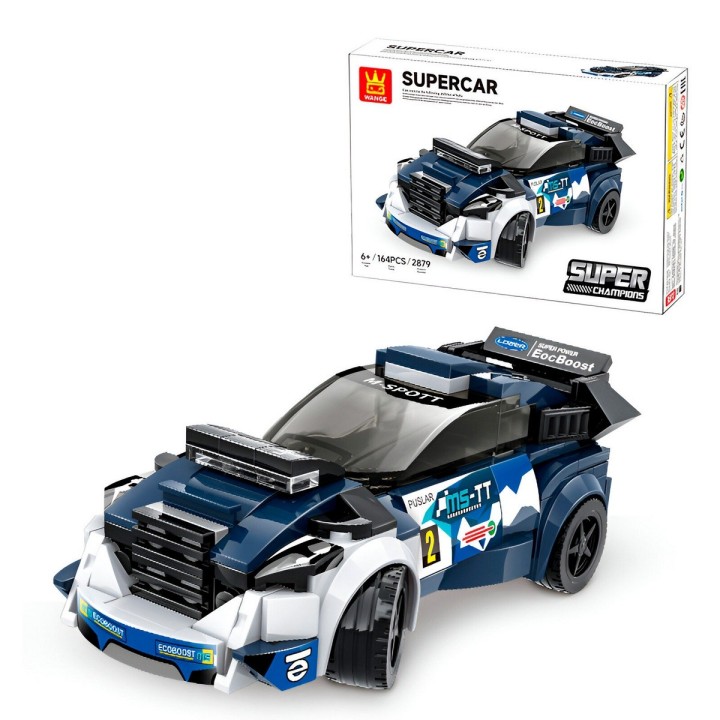 Carro Deportivo Azul Supercar Armable Armatodo Niños