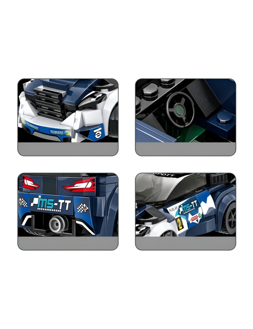 Carro Deportivo Azul Supercar Armable Armatodo Niños