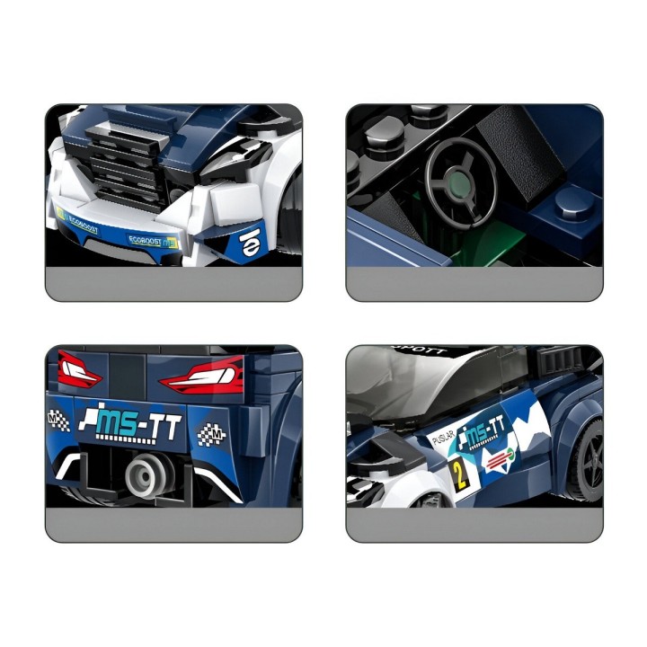Carro Deportivo Azul Supercar Armable Armatodo Niños