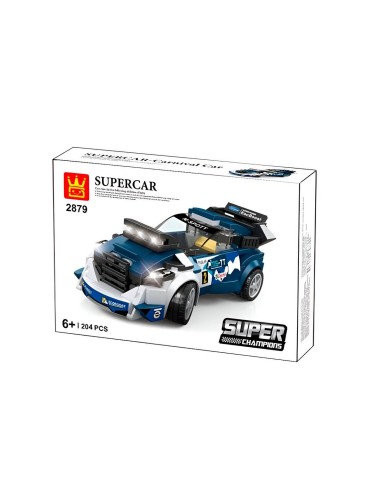 Carro Deportivo Azul Supercar Armable Armatodo Niños