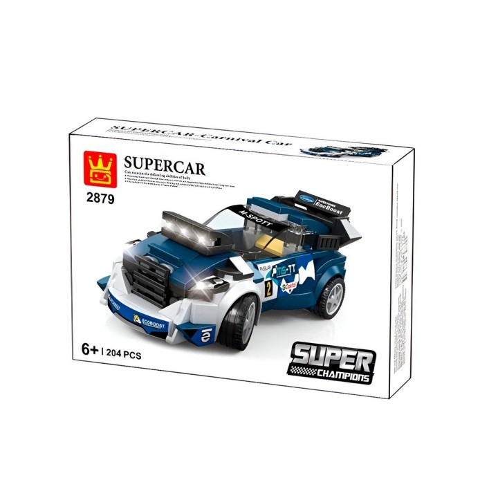Carro Deportivo Azul Supercar Armable Armatodo Niños