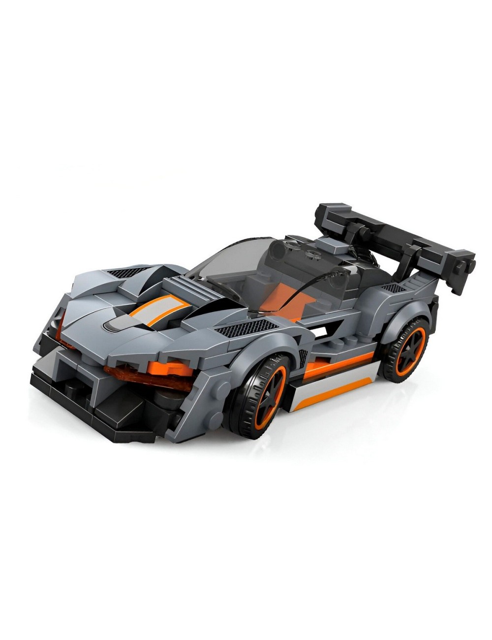 Carro Deportivo Gris Supercar Armable Armatodo Niños