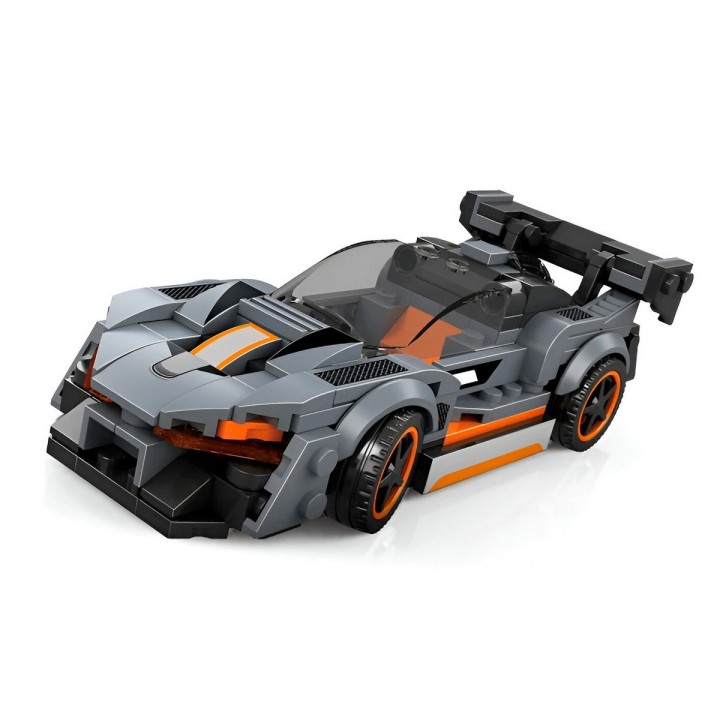 Carro Deportivo Gris Supercar Armable Armatodo Niños