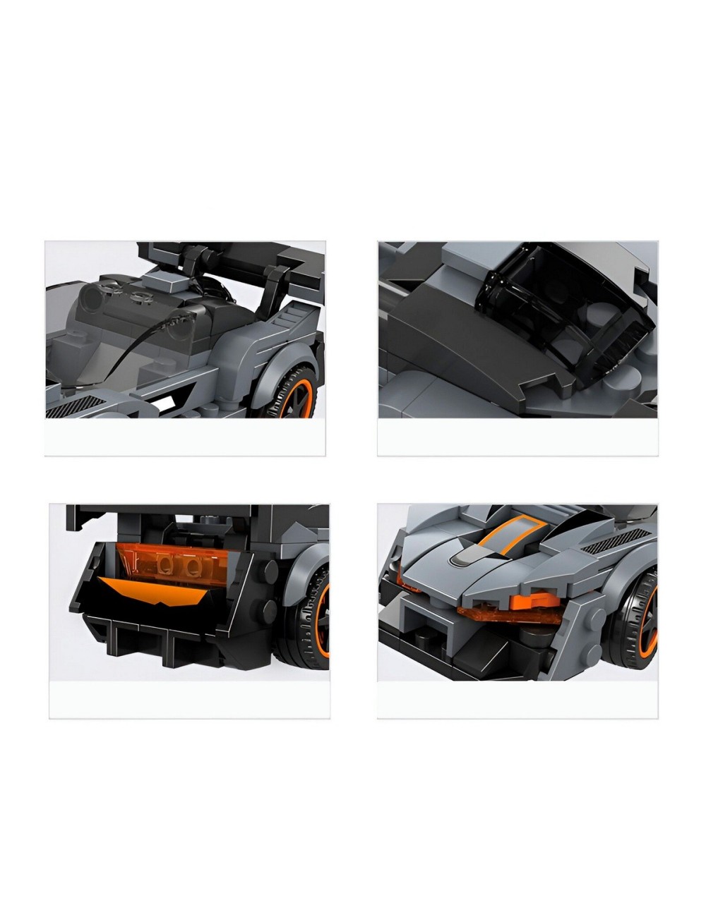 Carro Deportivo Gris Supercar Armable Armatodo Niños