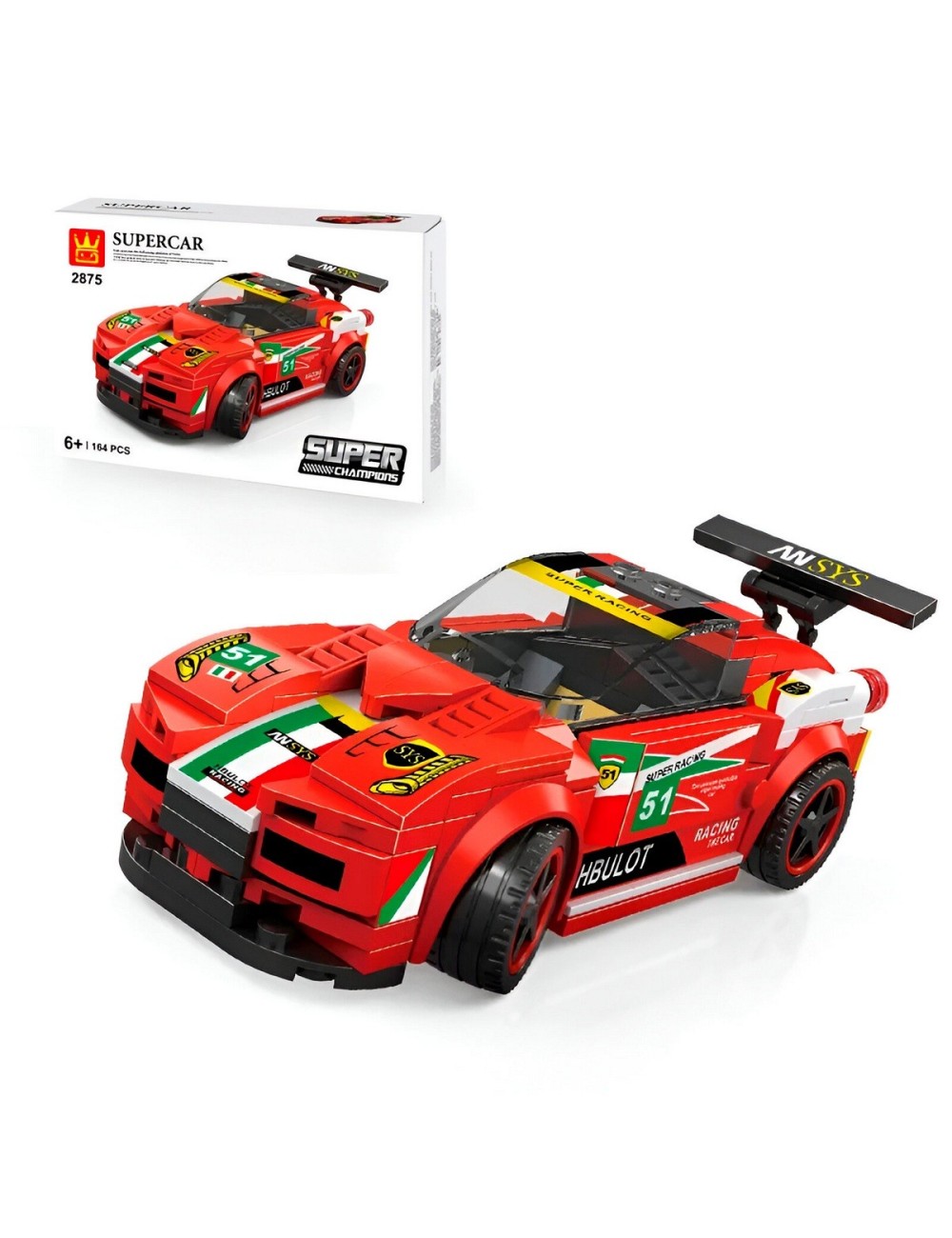 Carro Deportivo Rojo Supercar Armable Armatodo Niños