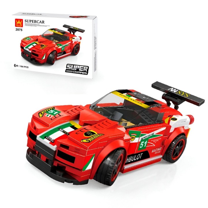 Carro Deportivo Rojo Supercar Armable Armatodo Niños