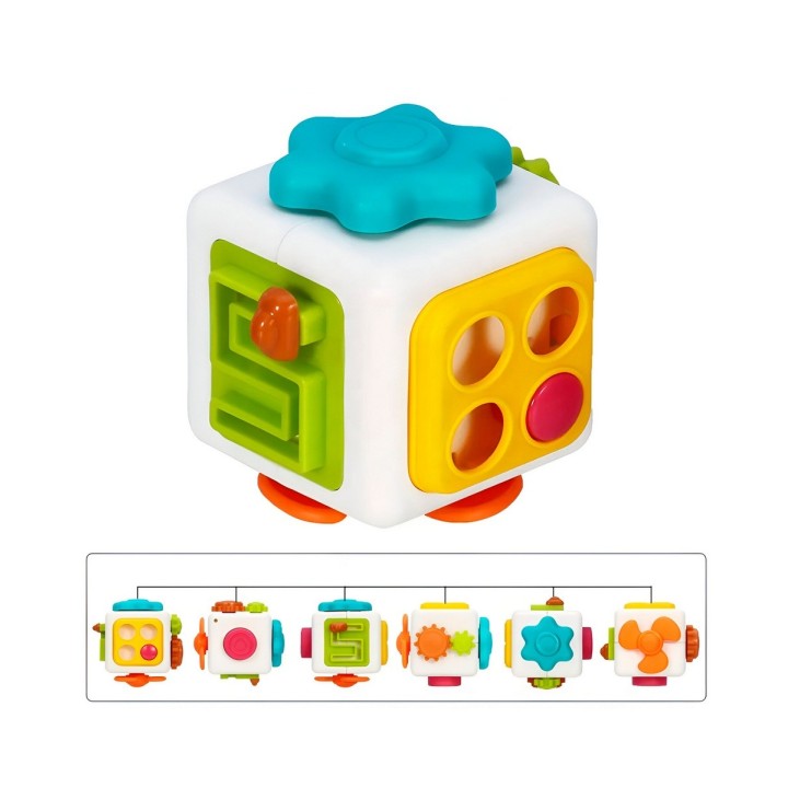 Cubo Juguete Interactivo Desarrollo Cognitivo Aprende Bebe