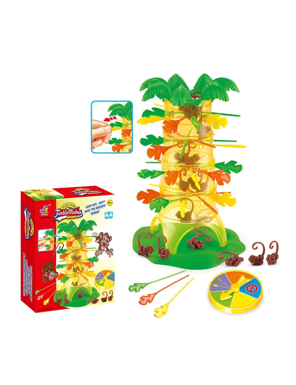 Jenga Agilidad Destreza Mono Juego Mesa Estrategia Monkey