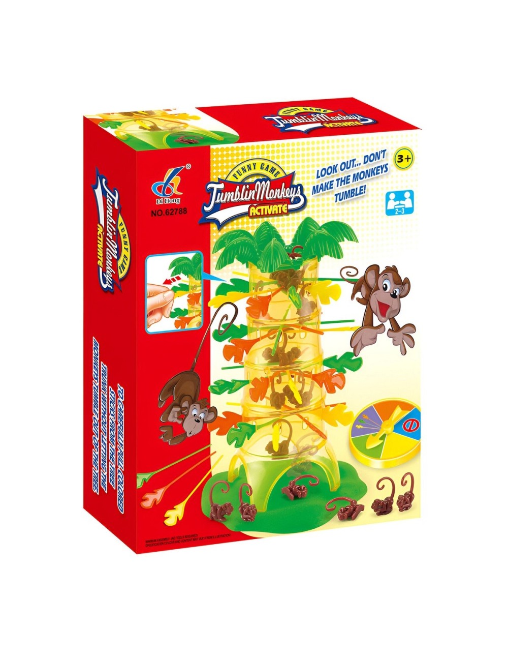 Jenga Agilidad Destreza Mono Juego Mesa Estrategia Monkey