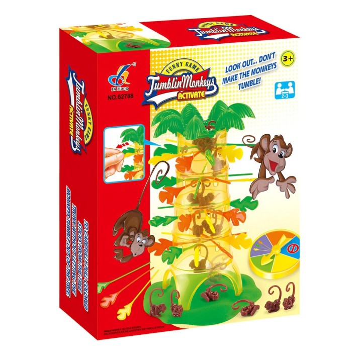 Jenga Agilidad Destreza Mono Juego Mesa Estrategia Monkey