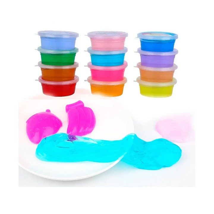 Slime Kit Slime Con Escarcha En Recipientes X 12 Unidades