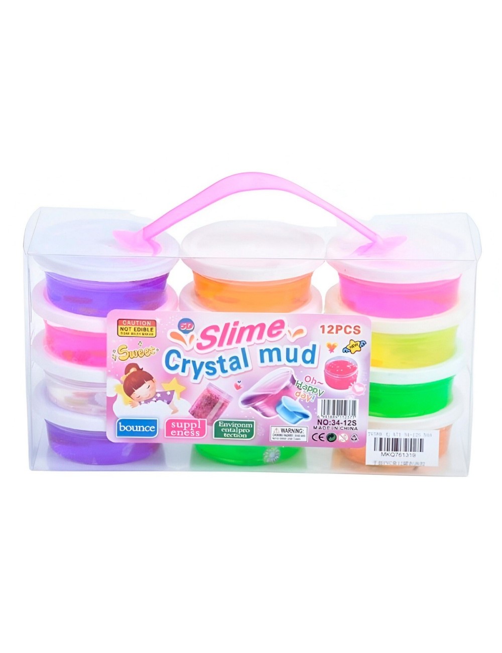 Slime Kit Slime Con Escarcha En Recipientes X 12 Unidades