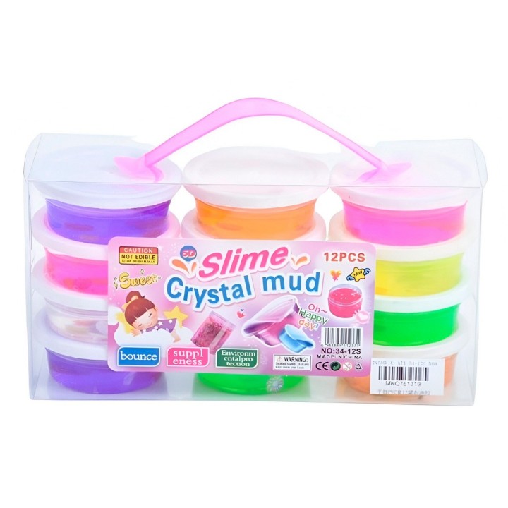Slime Kit Slime Con Escarcha En Recipientes X 12 Unidades