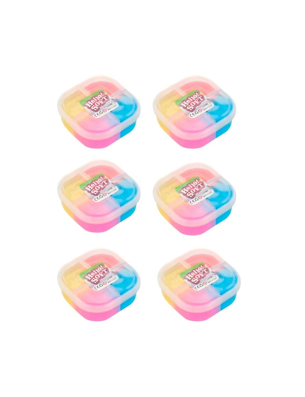 Slime Kit Slime En Recipientes Juguete X 6 Unidades