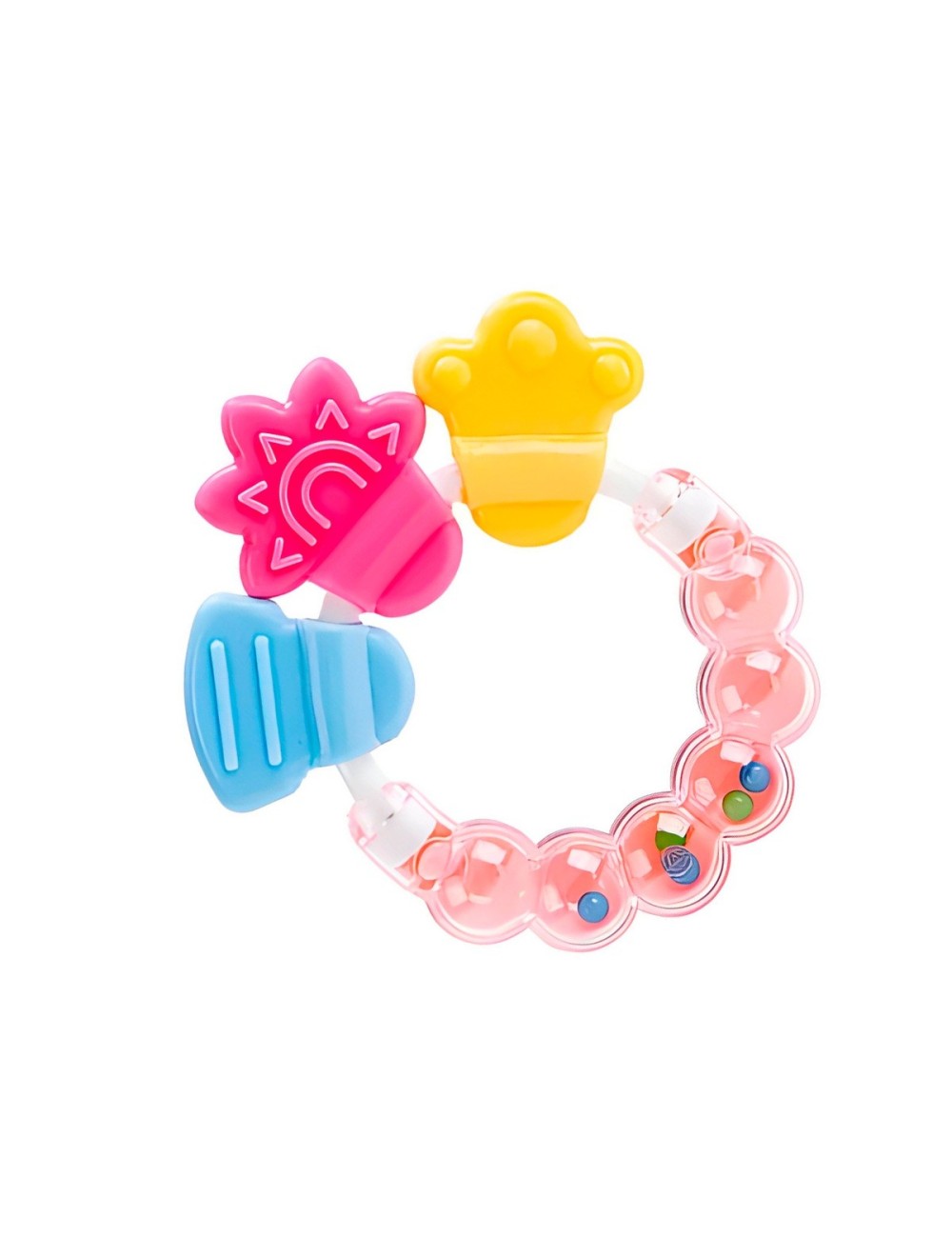 Sonajero Y Mordedor Figuras Aro Bebe Juguete Sensorial