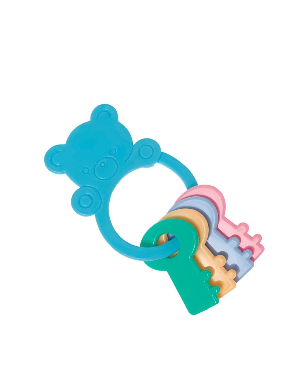 Sonajero Y Mordedor Figuras Llave Oso Bebe Juguete Sensorial