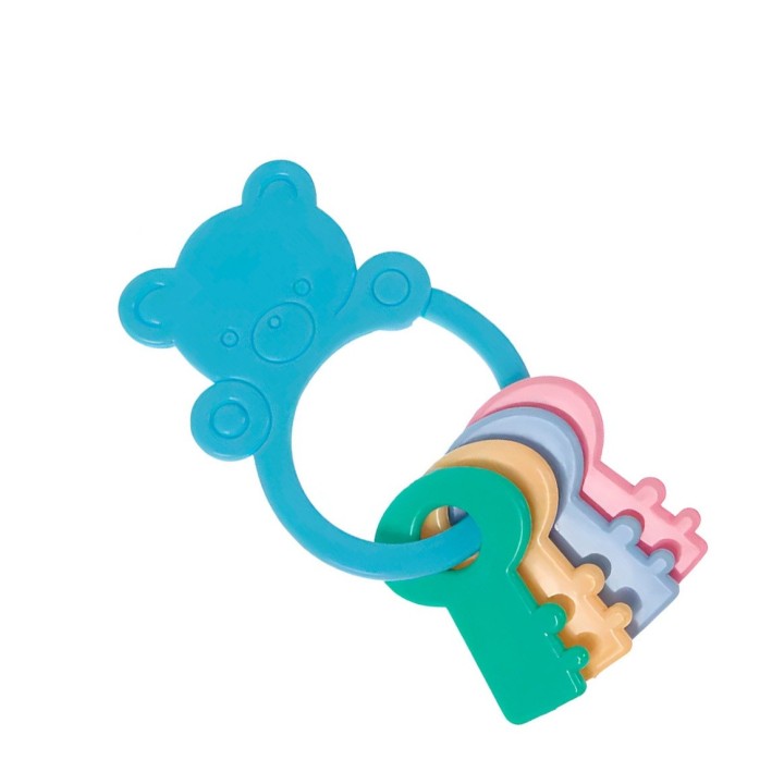 Sonajero Y Mordedor Figuras Llave Oso Bebe Juguete Sensorial