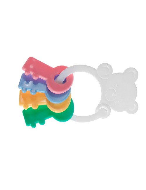 Sonajero Y Mordedor Figuras Llave Oso Bebe Juguete Sensorial