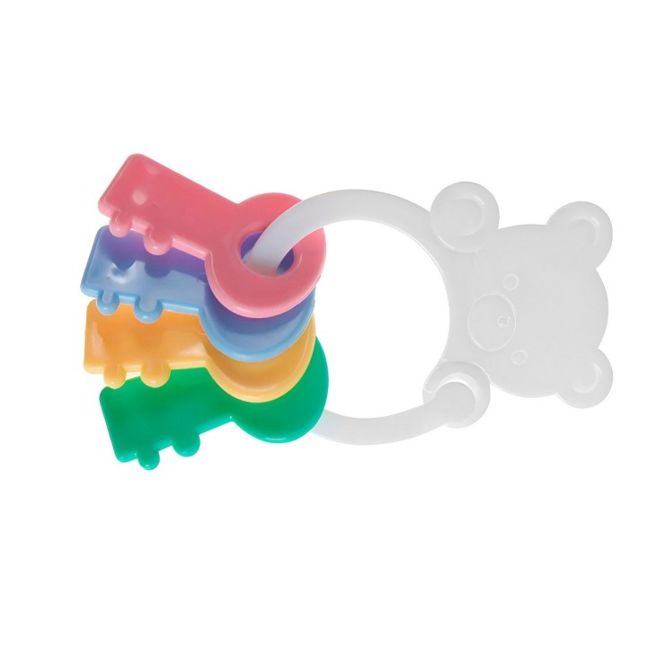 Sonajero Y Mordedor Figuras Llave Oso Bebe Juguete Sensorial