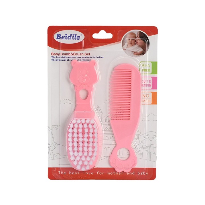 Peine Y Cepillo Para Bebes Set Kit De Cuidado Capilar
