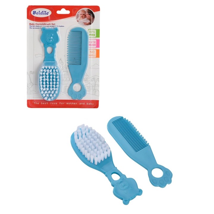 Peine Y Cepillo Para Bebes Set Kit De Cuidado Capilar