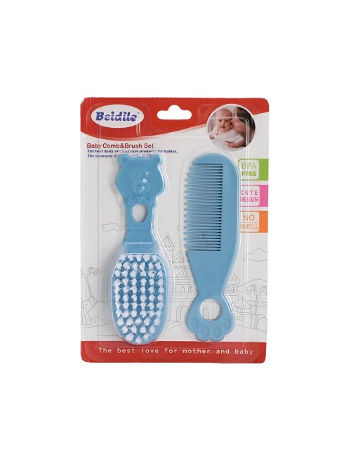 Peine Y Cepillo Para Bebes Set Kit De Cuidado Capilar