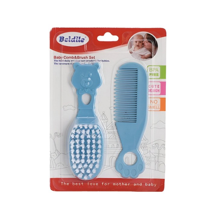 Peine Y Cepillo Para Bebes Set Kit De Cuidado Capilar