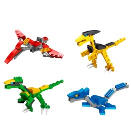 Mini Dinosaurio Robot X 4 U Personaje Armable Armatodo Niños
