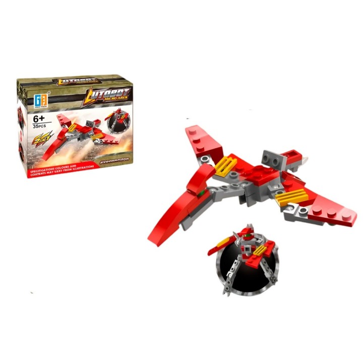 Mini Dinosaurio Robot X 4 U Personaje Armable Armatodo Niños