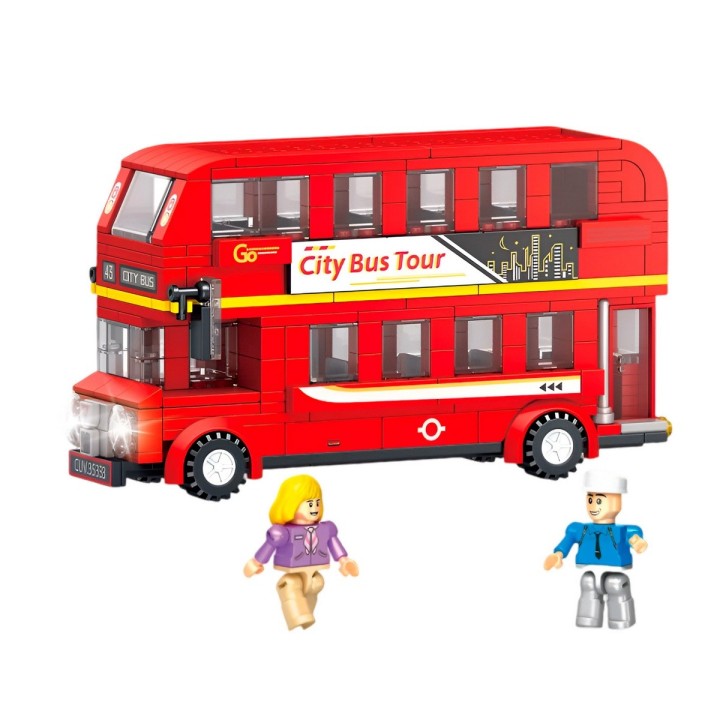 Bus Transporte Tour Ciudad Didactico Armable Armatodo Niños