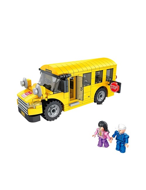 Bus Escolar Con Personajes Didactico Armable Armatodo Niños