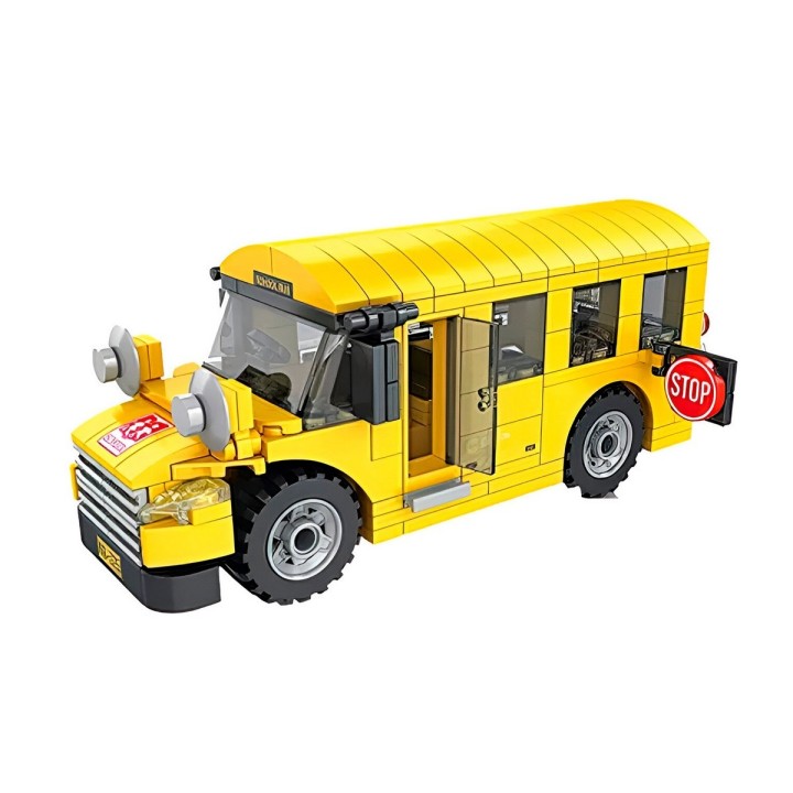 Bus Escolar Con Personajes Didactico Armable Armatodo Niños