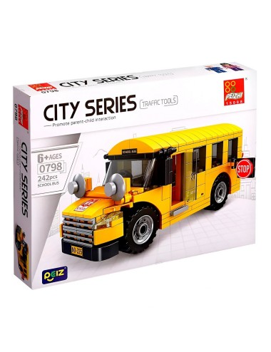 Bus Escolar Con Personajes Didactico Armable Armatodo Niños
