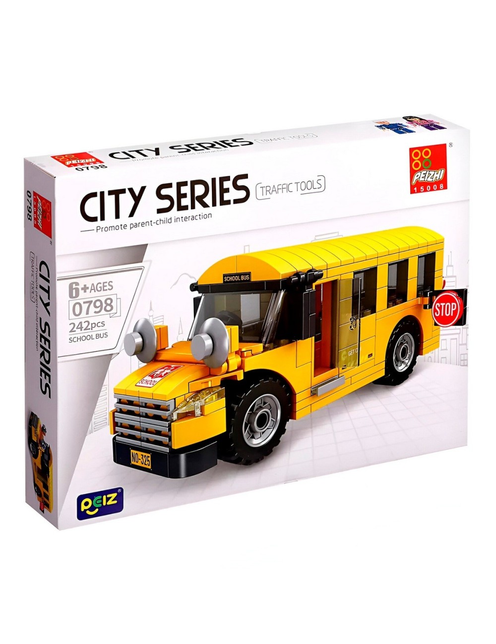Bus Escolar Con Personajes Didactico Armable Armatodo Niños