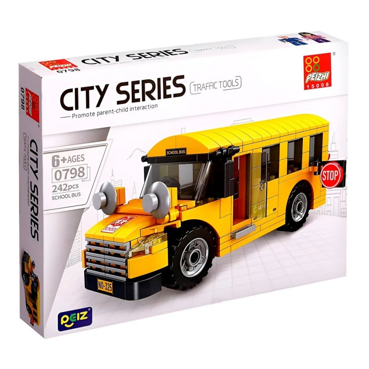 Bus Escolar Con Personajes Didactico Armable Armatodo Niños