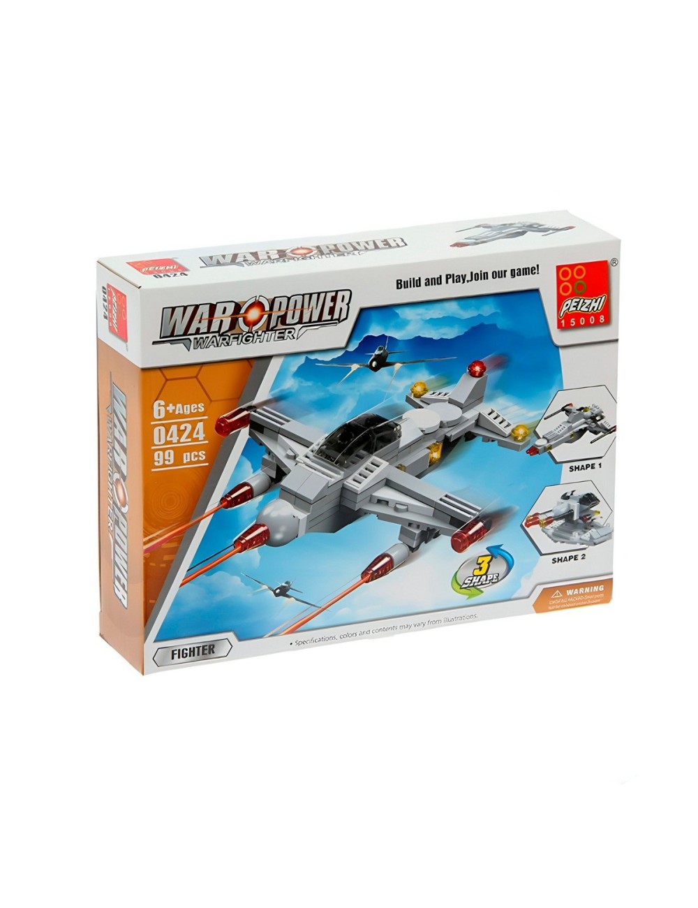 Avion De Combate Militar 3 En 1 Armable Armatodo Niños